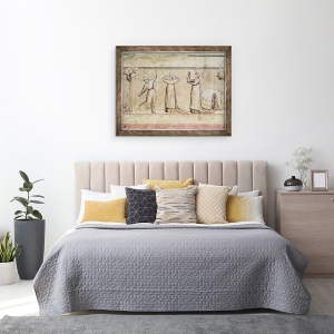 Tablou inramat - Giotto di Bondone - Justitie, detalii despre dansatori, 70 x 90 cm - Img 3