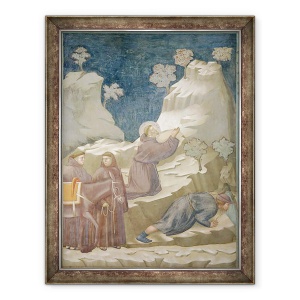 Tablou inramat - Giotto di Bondone - Miracolul Primaverii, 70 x 90 cm