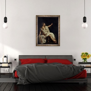 Tablou inramat - Giovanni Baglione - Poliimnia, muza poeziei lirice, 60 x 80 cm - Img 3
