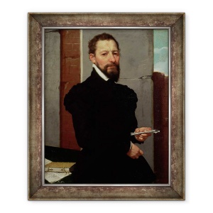 Tablou inramat - Giovanni Battista Moroni - Giovanni Pietro Maffeis 1533-1603, 70 x 85 cm