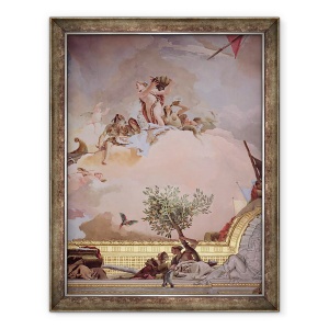 Tablou inramat - Giovanni Battista Tiepolo - Gloria Spaniei IV, din tavanul camerei tronului, 70 x 90 cm