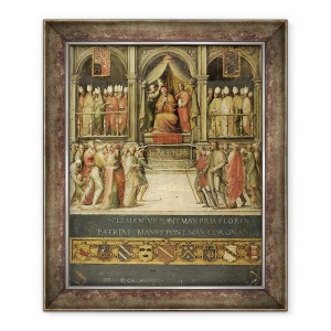 Tablou inramat - Giovanni di Lorenzo Cini - incoronarea Papei Paul al II-lea 1417-71 1534, 50 x 60 cm
