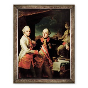 Tablou inramat - Giovanni Panealbo - Joseph al II-lea 1741-90 de Austria si Leopold al II-lea 1747-92 de Toscana, 70 x 90 cm