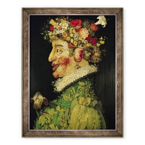 Tablou inramat - Giuseppe Arcimboldo - Primavara I, 70 x 90 cm