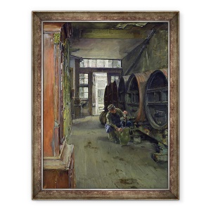 Tablou inramat - Gotthardt Johann Kuehl - in fabrica de otet din Hamburg, 60 x 80 cm