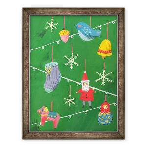Tablou inramat - Grace Helmer - Decoratiuni Craciun, 60 x 80 cm