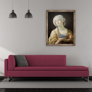 Tablou inramat - Guido Reni - Portret De O Femeie, 50 x 60 cm - Img 2