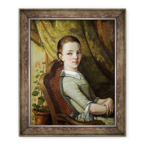 Tablou inramat - Gustave Courbet - Juliette Courbet 1831-1915 1844, 50 x 60 cm