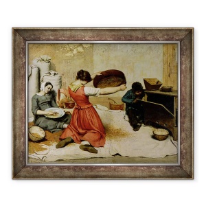 Tablou inramat - Gustave Courbet - Winnowers, 50 x 60 cm
