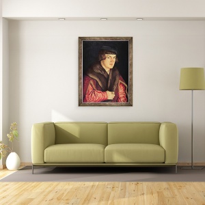 Tablou inramat - Hans Baldung Grien - Portretul unui barbat, 70 x 90 cm - Img 2