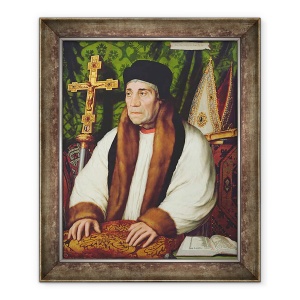 Tablou inramat - Hans Holbein the Younger - Portret De William Warham 1450-1532 Arhiepiscop De Canterbury, 70 x 85 cm
