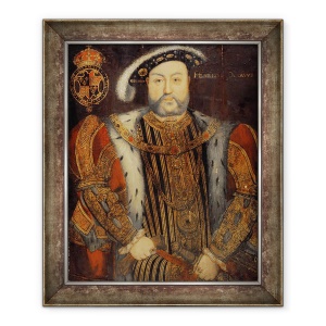 Tablou inramat - Hans Holbein the Younger - Portretul lui Henric al VIII-lea 1491-1547, 70 x 85 cm