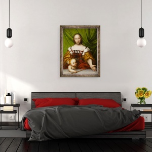 Tablou inramat - Hans Holbein the Younger - Venus cu Cupidon, 70 x 90 cm - Img 3