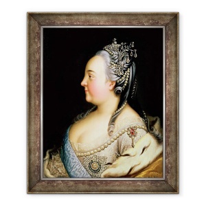 Tablou inramat - Heinrich Buchholz - Portret De Elisabeta Petrovna 1709-62 imparateasa Rusiei, 50 x 60 cm