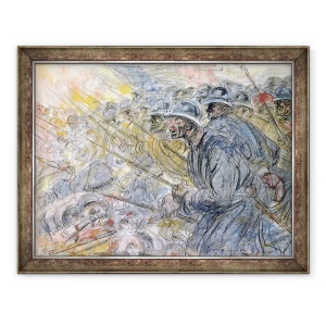 Tablou inramat - Henri de Groux - Asaltul, 70 x 90 cm