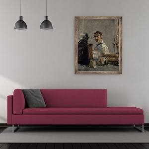 Tablou inramat - Henri de Toulouse-Lautrec - Autoportret, 50 x 60 cm - Img 2