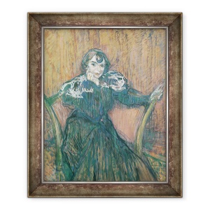 Tablou inramat - Henri de Toulouse-Lautrec - Doamna Berthe Bandy, 50 x 60 cm