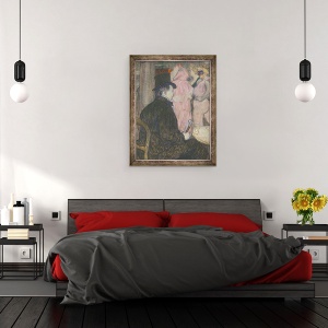 Tablou inramat - Henri de Toulouse-Lautrec - Maxime Dethomas, 70 x 90 cm - Img 3