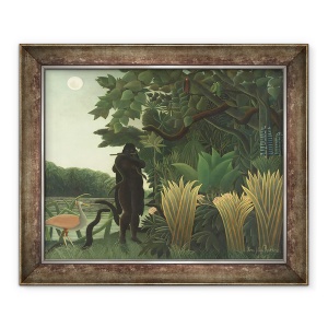 Tablou inramat - Henri J.F. Rousseau - imblanzitorul de serpi, 70 x 85 cm