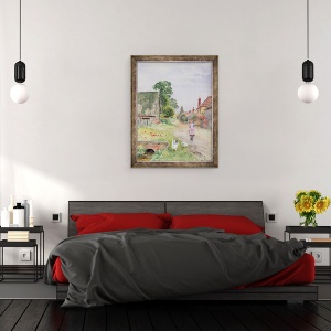 Tablou inramat - Henry John Yeend King - Fata de gasca, 60 x 80 cm - Img 3