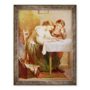 Tablou inramat - Henry Le Jeune - Scrisoarea de dragoste, 60 x 80 cm