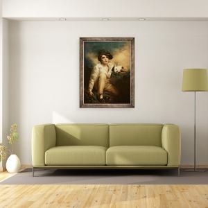 Tablou inramat - Henry Raeburn - Baiat si iepure, 70 x 90 cm - Img 2