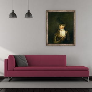 Tablou inramat - Henry Robert Morland - Cantaretul de balada, 50 x 60 cm - Img 2