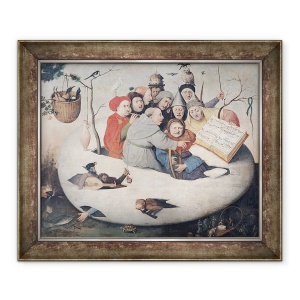 Tablou inramat - Hieronymus Bosch - Concertul in ou, 50 x 60 cm