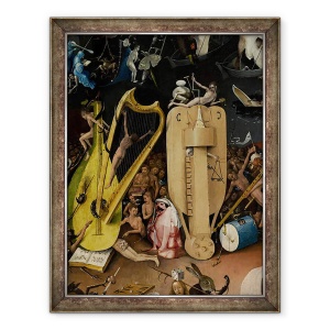 Tablou inramat - Hieronymus Bosch - Gradina deliciilor Pamantesti IV, 70 x 90 cm