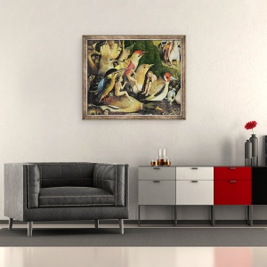 Tablou inramat - Hieronymus Bosch - Gradina deliciilor Pamantesti VI, 50 x 60 cm - Img 2