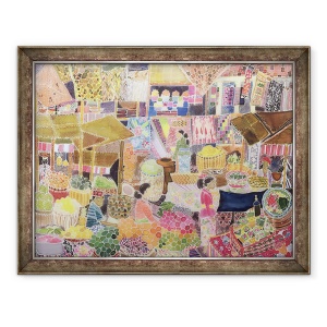 Tablou inramat - Hilary Simon - Piata Ubud, Bali, 60 x 80 cm