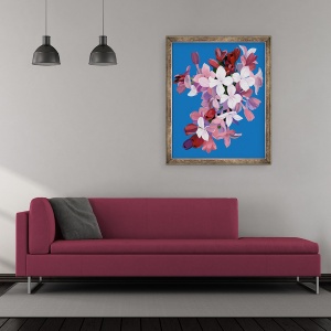 Tablou inramat - Hiroyuki Izutsu - Liliac, 50 x 60 cm - Img 2