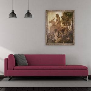 Tablou inramat - Honore Daumier - Ecce Homo, 50 x 60 cm - Img 2