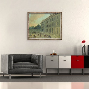 Tablou inramat - Hubert Robert - Recreere la inchisoarea Saint-Lazare, 50 x 60 cm - Img 2