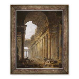 Tablou inramat - Hubert Robert - Templul Vechi, 50 x 60 cm
