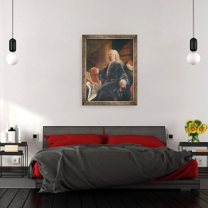 Tablou inramat - Hyacinthe Francois Rigaud - François Gigot de Lapeyronie, 60 x 80 cm - Img 3