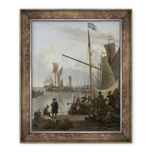 Tablou inramat - I Backhuysen, Ludolf - IJ la Amsterdam, 70 x 85 cm