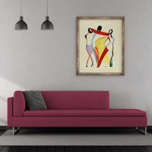 Tablou inramat - Ikahl Beckford - Familie de cinci, 50 x 60 cm - Img 2