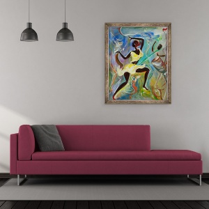 Tablou inramat - Ikahl Beckford - Kumina, 70 x 85 cm - Img 2