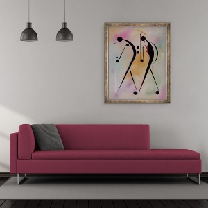 Tablou inramat - Ikahl Beckford - Oameni buni Ole, 70 x 85 cm - Img 2