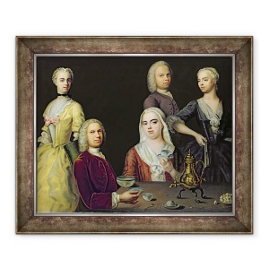 Tablou inramat - Jacob Denner - Familia Denner, 50 x 60 cm