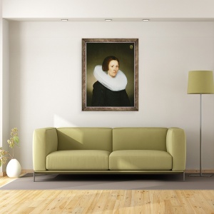Tablou inramat - Jacob Gerritsz Cuyp - Portretul lui Johanna van Diemen, in varsta de 61 de ani, 70 x 90 cm - Img 2