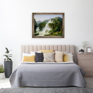 Tablou inramat - Jacob-Philippe Hackert - Cascada de la Tivoli, 60 x 80 cm - Img 3
