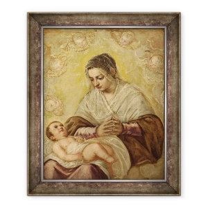 Tablou inramat - Jacopo Robusti Tintoretto - Fecioara Stelelor, 50 x 60 cm