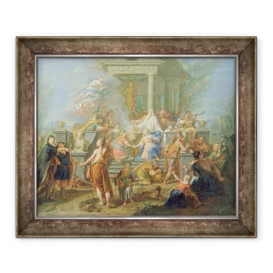 Tablou inramat - Jacques Ignatius de Roore - Sacrificiul Ifigeniei, 70 x 85 cm