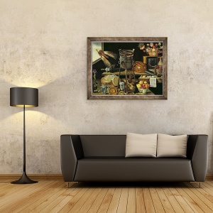 Tablou inramat - Jacques Linard - Cele Cinci Simturi, 70 x 90 cm - Img 2