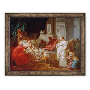 Tablou inramat - Jacques Louis David - Antiochus si Stratonice, 70 x 90 cm