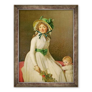 Tablou inramat - Jacques Louis David - Doamna Pierre Seriziat neasa Emilie Pecoul cu Fiul ei, 60 x 80 cm