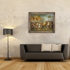 Tablou inramat - Jacques Louis David - Femeile Sabine, 70 x 90 cm - Img 2