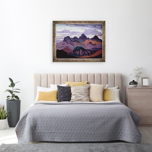 Tablou inramat - James Dickson Innes - Amurg adanc, Pirinei, 60 x 80 cm - Img 3